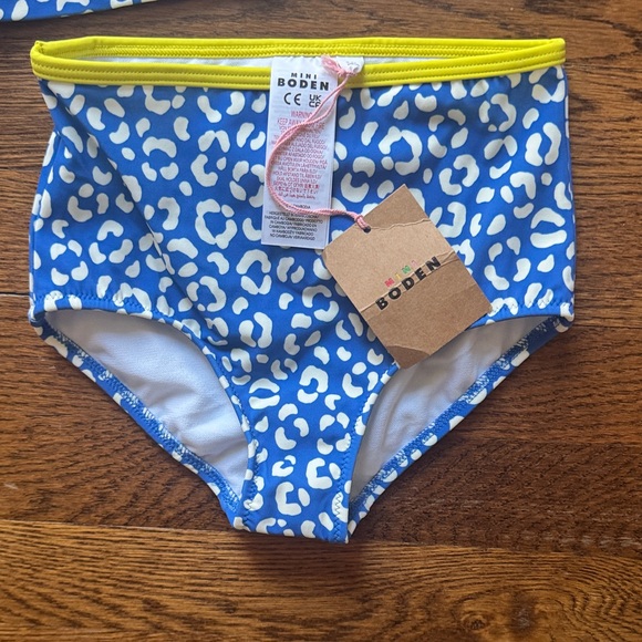 NWT Blue Leopard Print Kids Swim Set - Picture 2 of 6